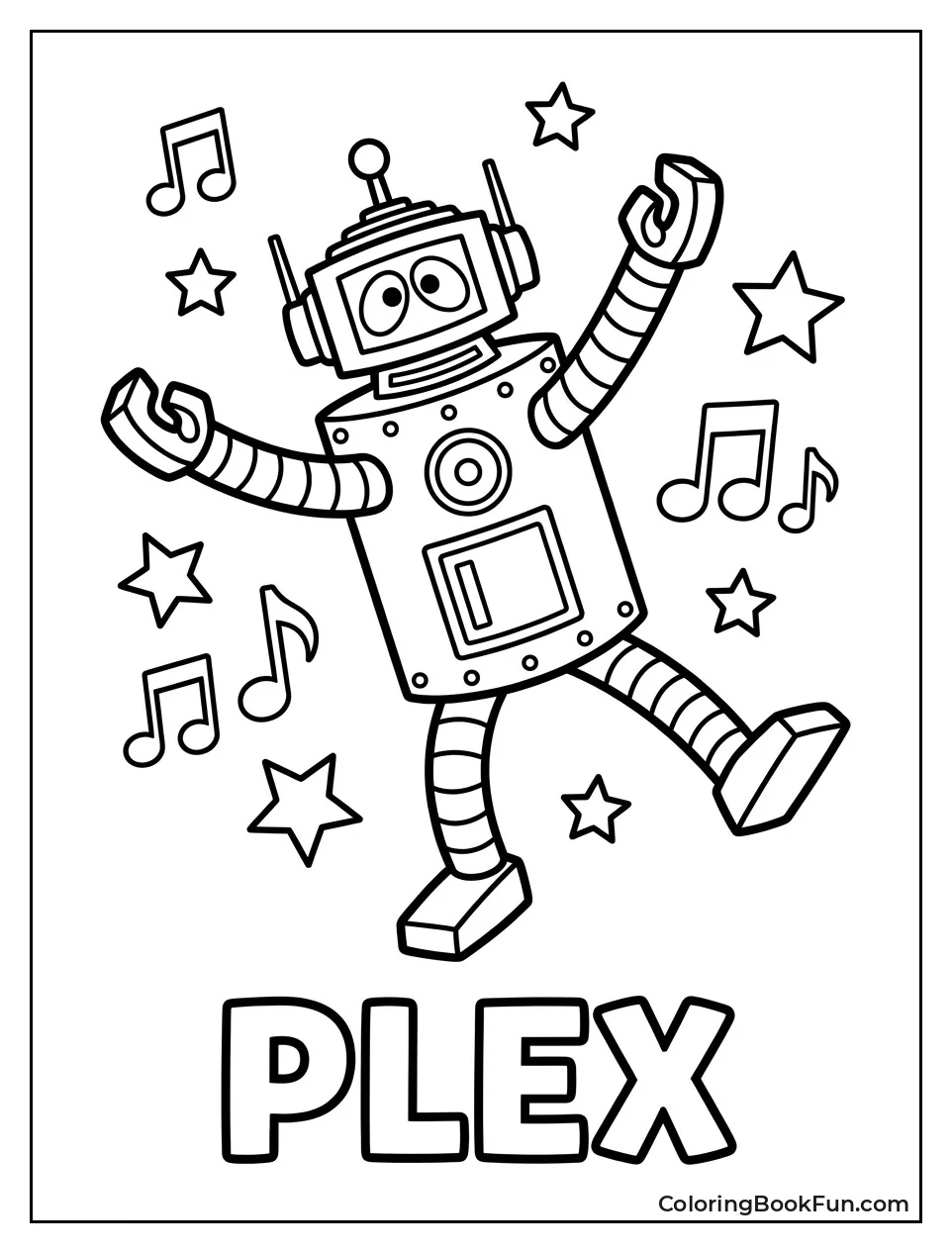 Plex Dances with Music Notes