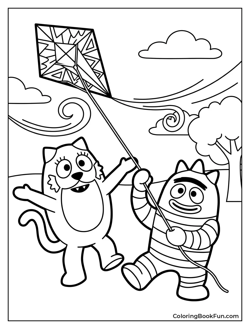 Toodee and Brobee Fly a Kite