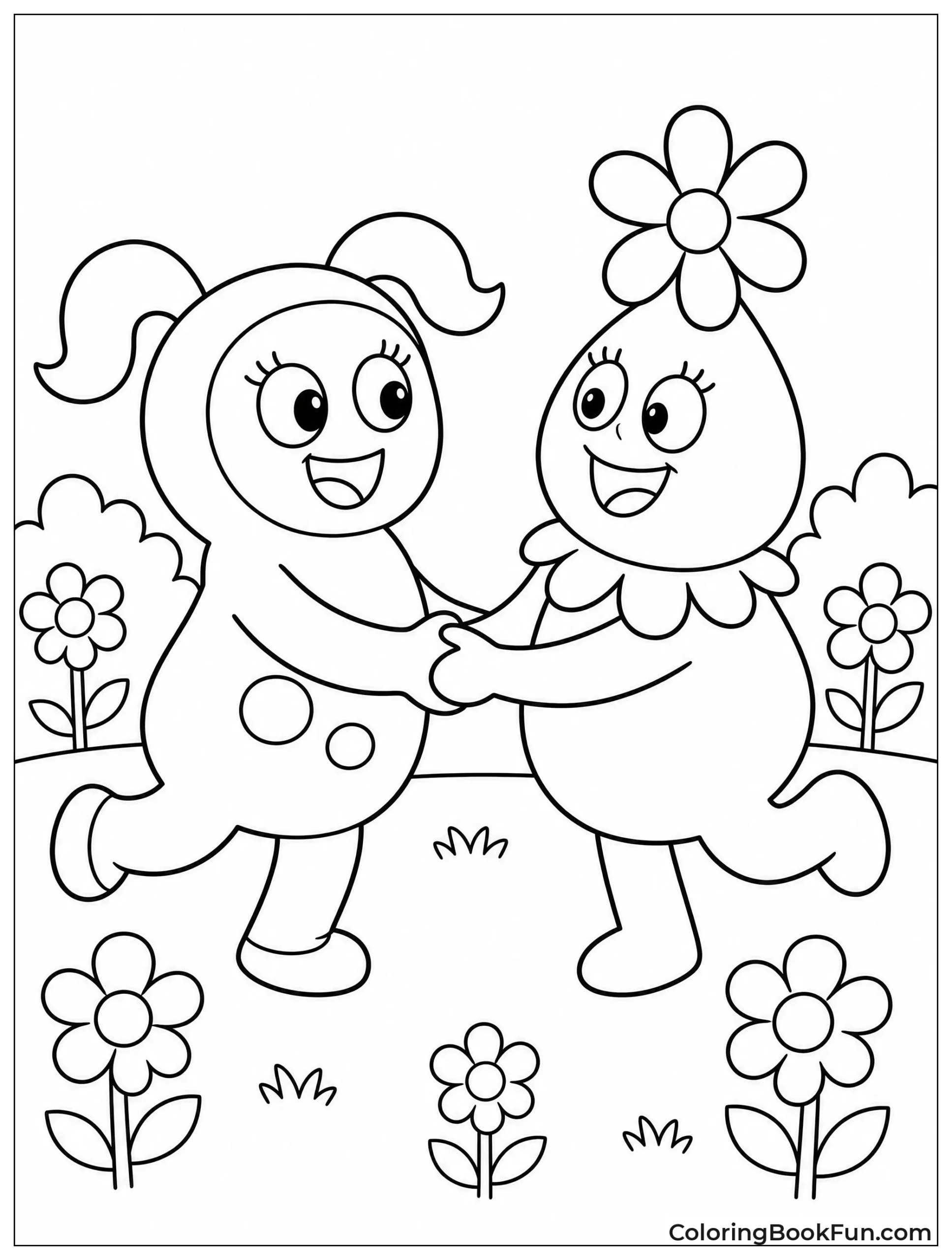 Toodee and Foofa Hold Hands