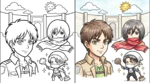 attack on titan coloring pages
