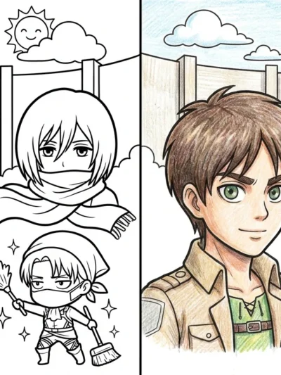 Attack On Titan coloring pages