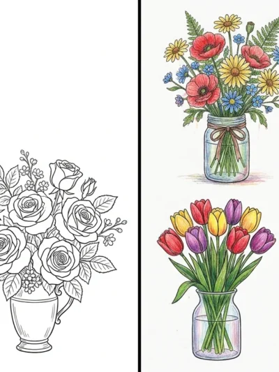 Bouquet Of Flowers coloring pages