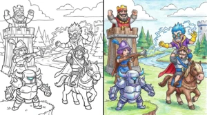 clash royale coloring pages