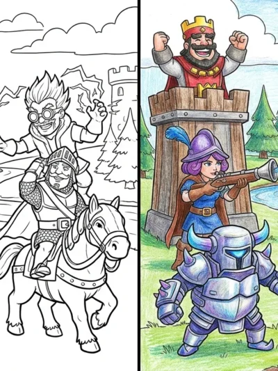 Clash Royale coloring pages