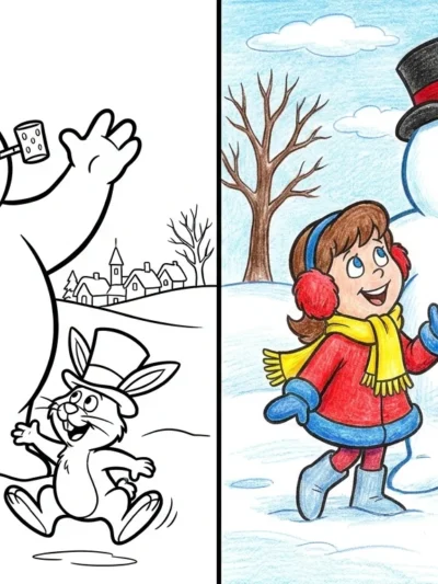 Frosty The Snowman coloring pages