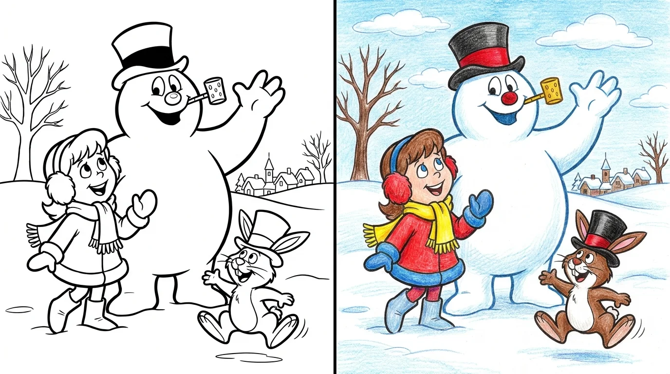 45 Frosty The Snowman Coloring Pages (Free PDFs)