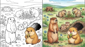 groundhog coloring pages
