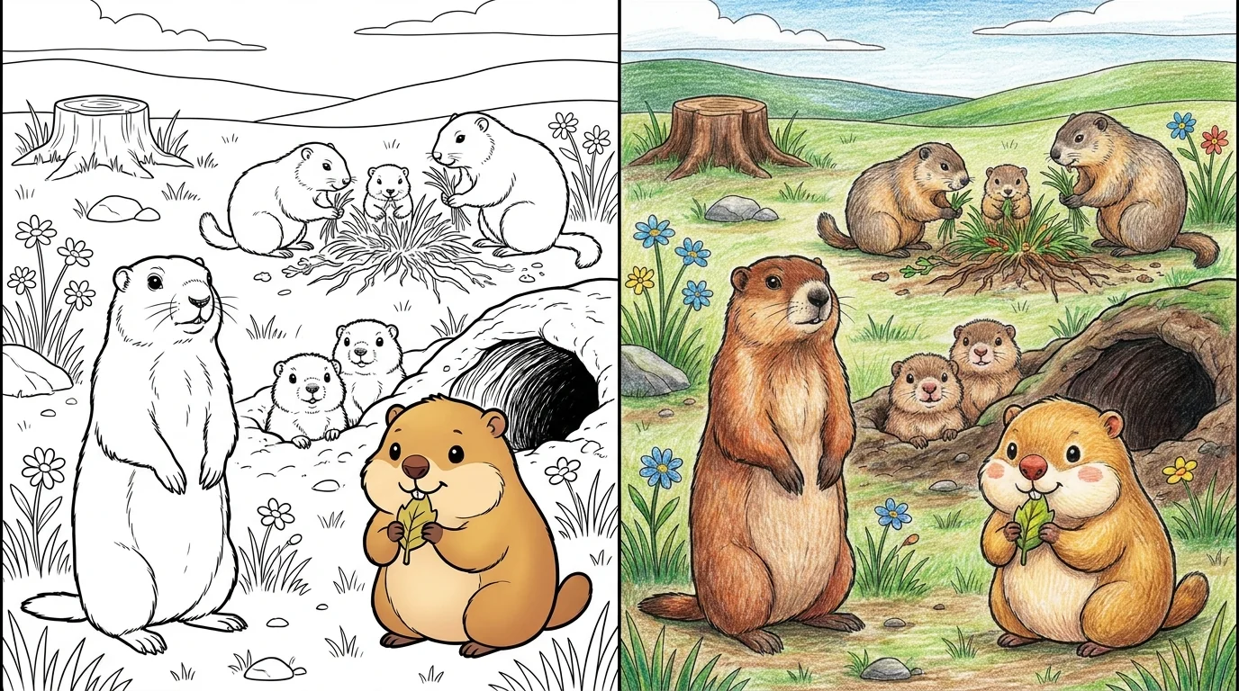 38 Groundhog Coloring Pages (Free PDFs)