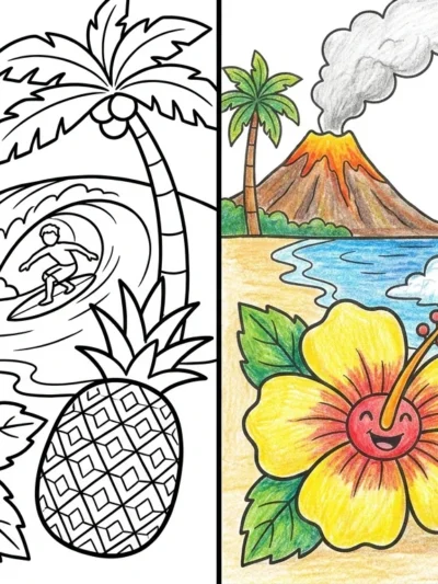 Hawaii coloring pages