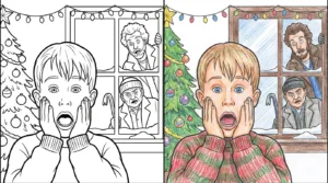 home alone coloring pages