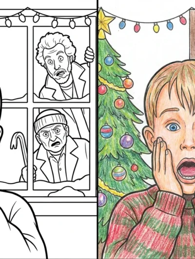 Home Alone coloring pages