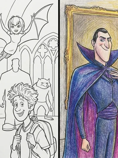Hotel Transylvania coloring pages