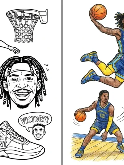 Ja Morant coloring pages