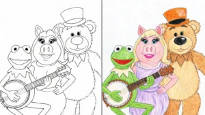 kermit the frog coloring pages