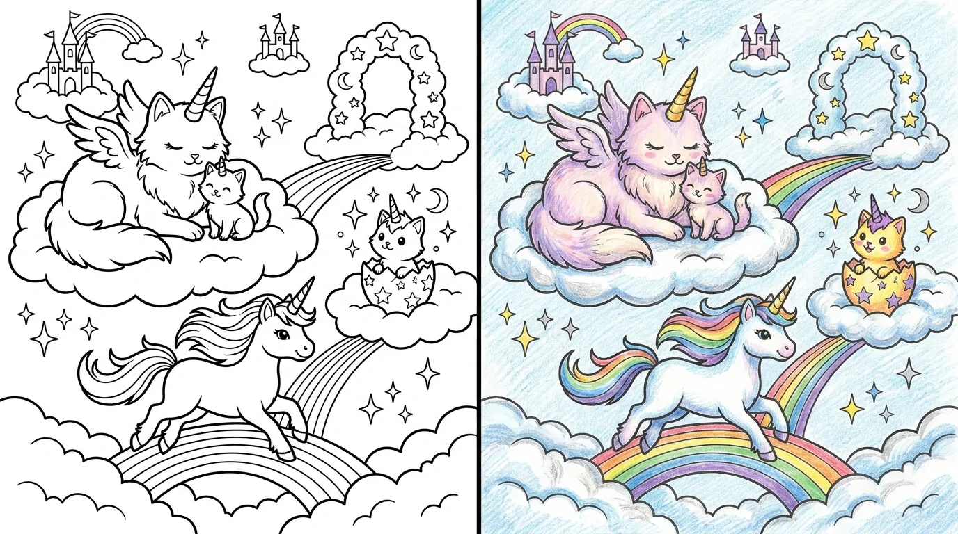 47 Kittycorn Coloring Pages (Free PDFs)