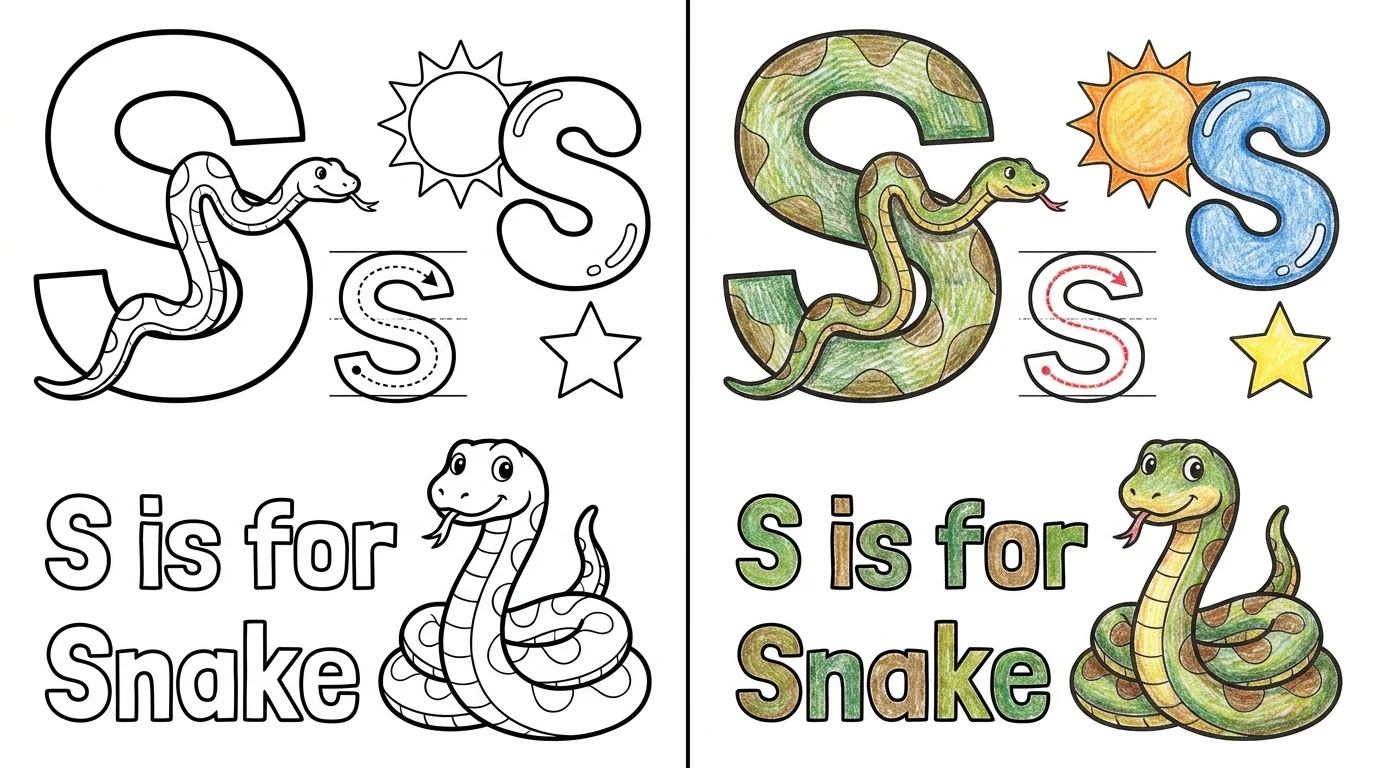 49 Letter S Coloring Pages (Free PDFs)