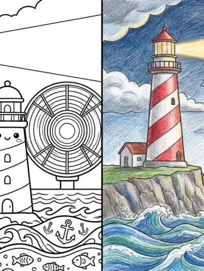 Lighthouse coloring pages