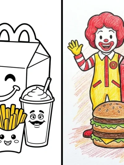 Mcdonalds coloring pages