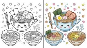 ramen coloring pages