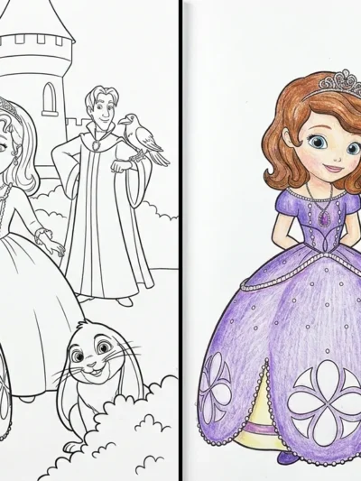 Sofia The First coloring pages