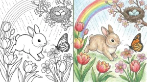 springtime coloring pages