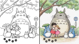 totoro coloring pages