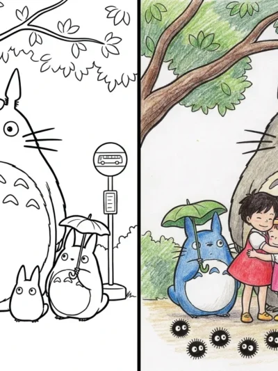 Totoro coloring pages