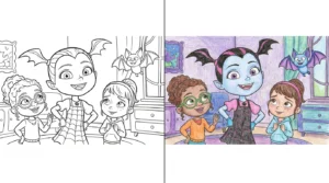 vampirina coloring pages