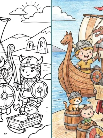 Viking coloring pages