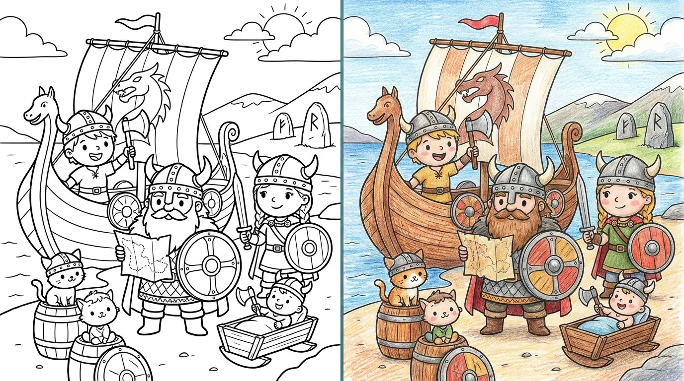 44 Viking Coloring Pages (Free PDFs)