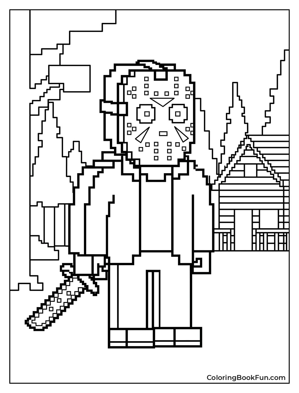 Retro Pixel Art Jason
