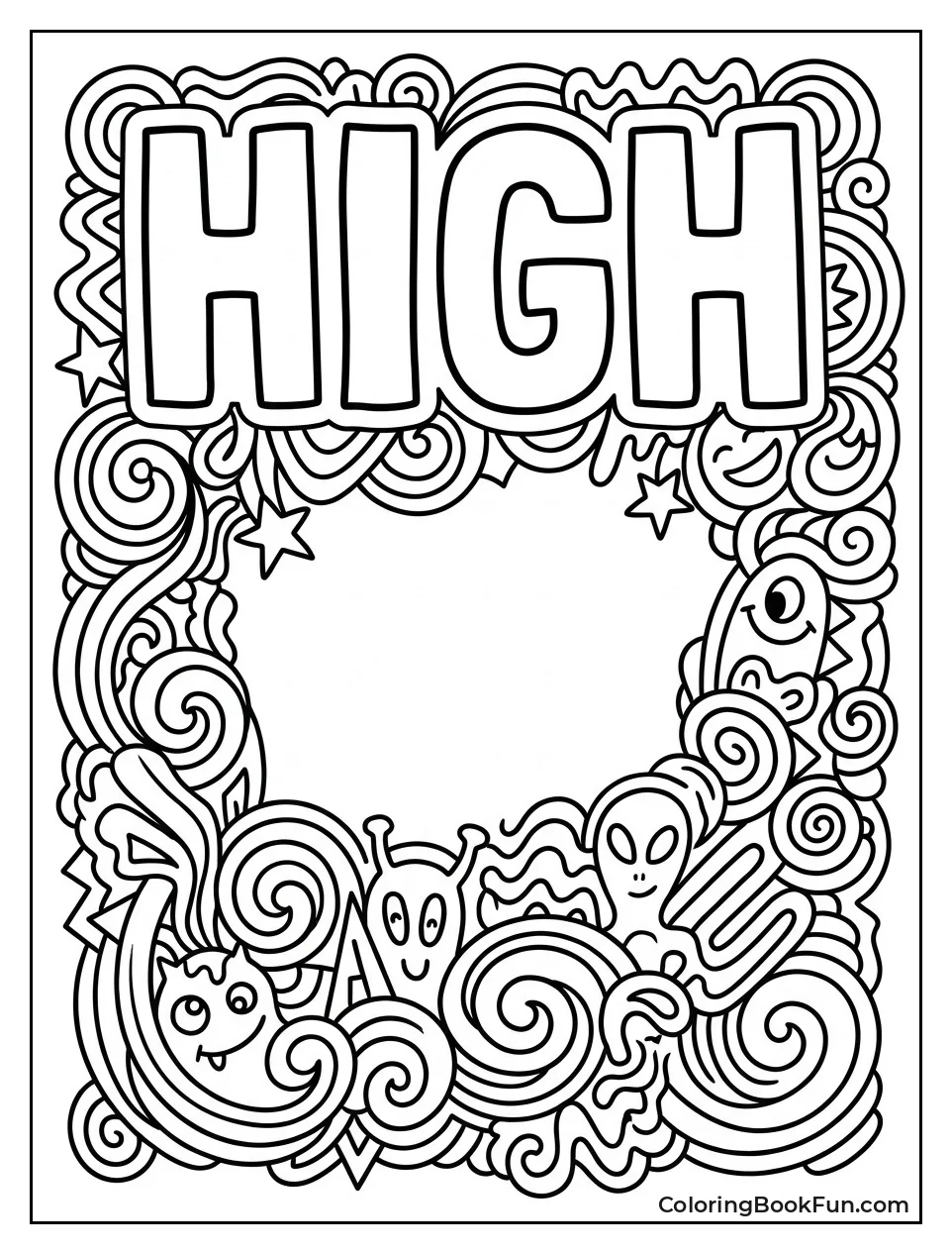 Swirls Fill Zentangle Sections