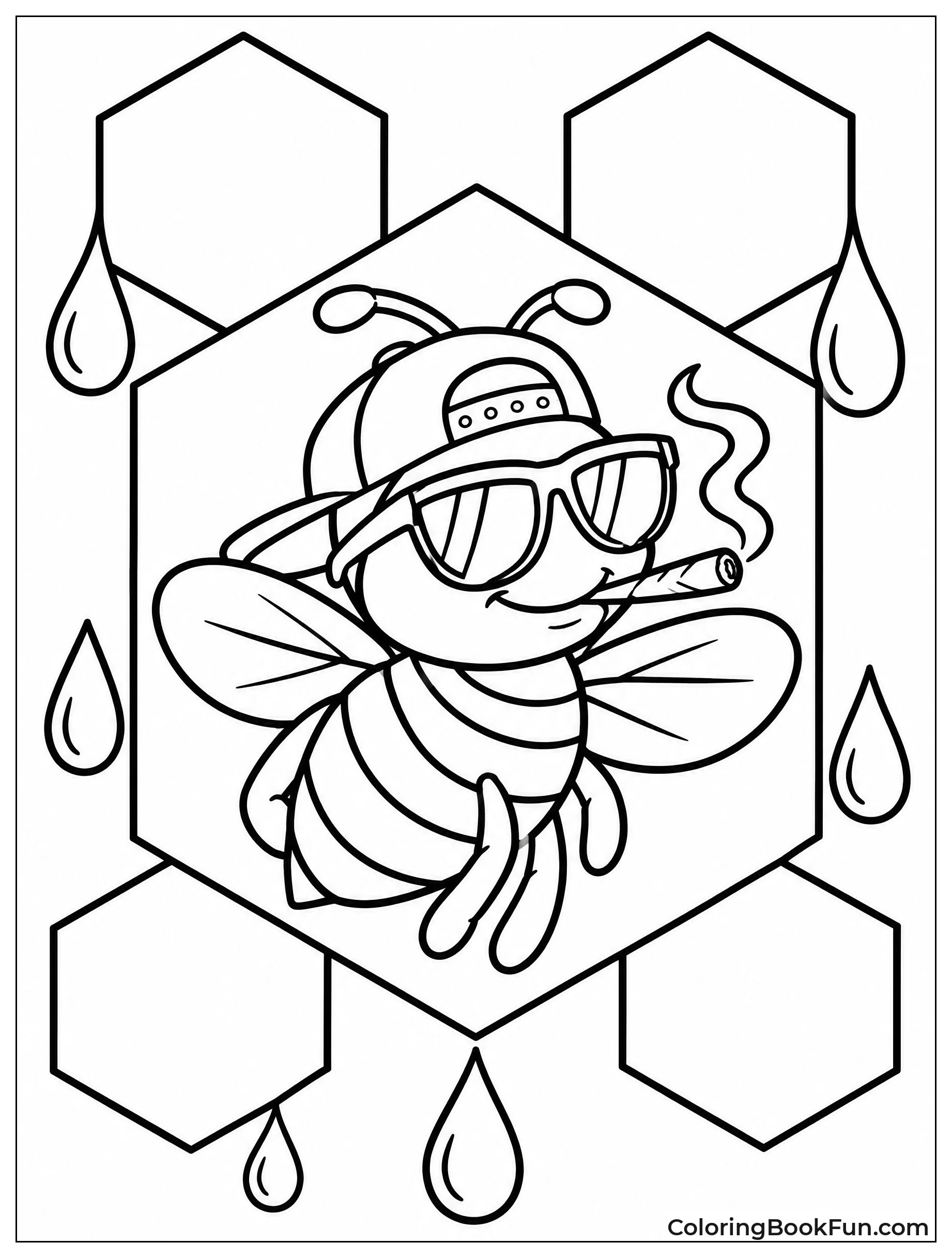 Cool Bee Buzzes in Honeycomb