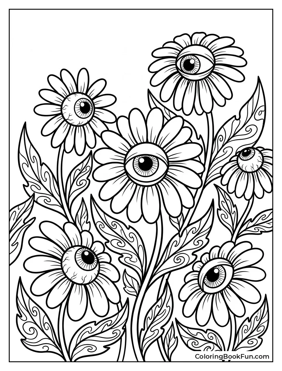 Eyeball Daisies Look Every Way