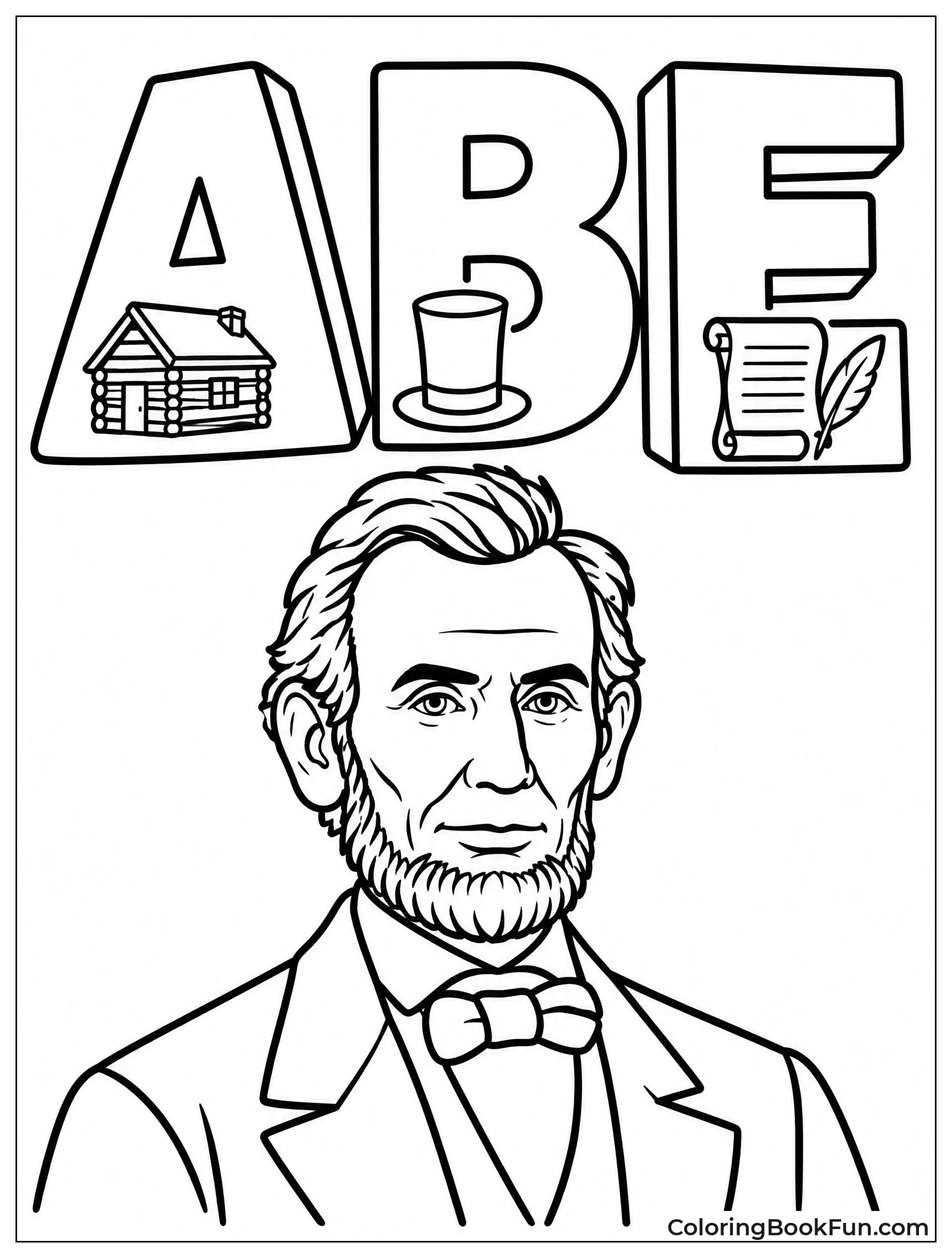 Block Letters Spell Abe