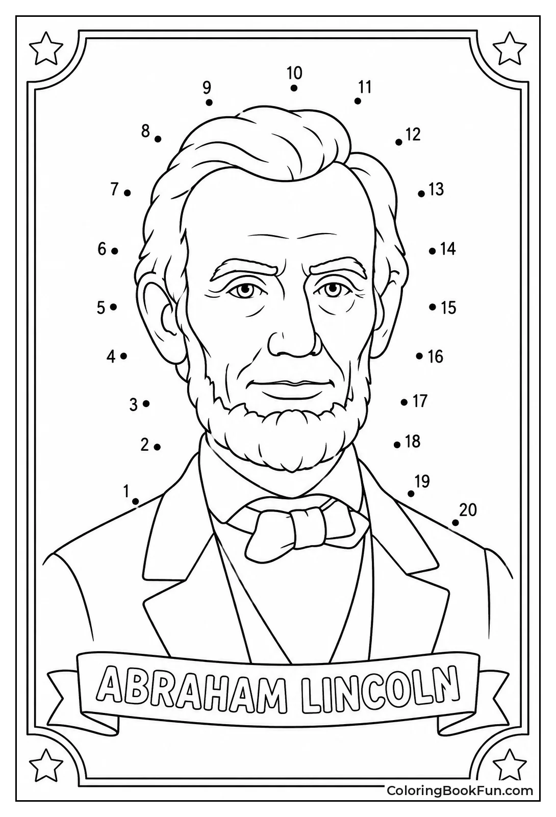 Connect Dots to Make Lincoln