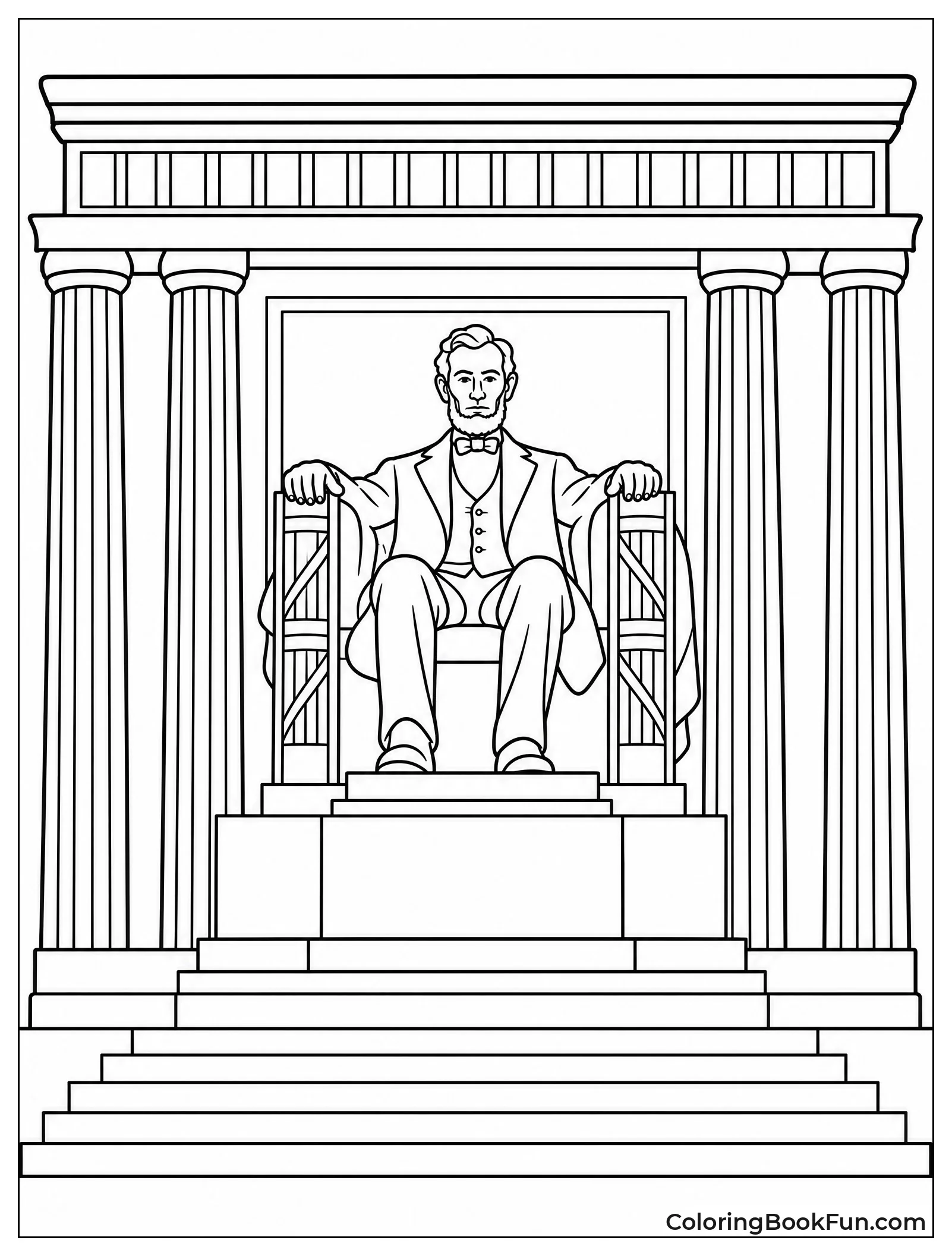 Lincoln Memorial with Columns