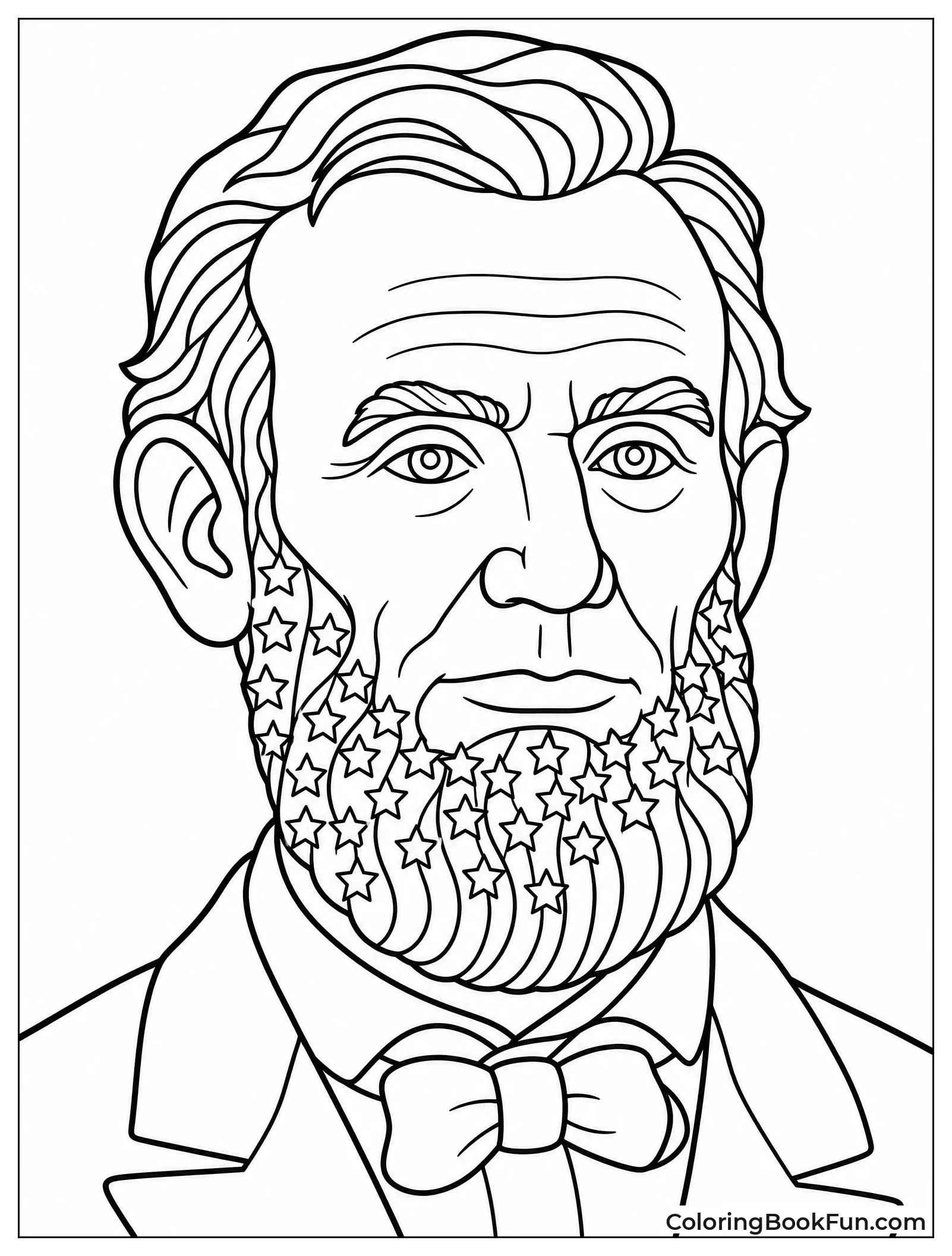 Beard Pattern with Stars