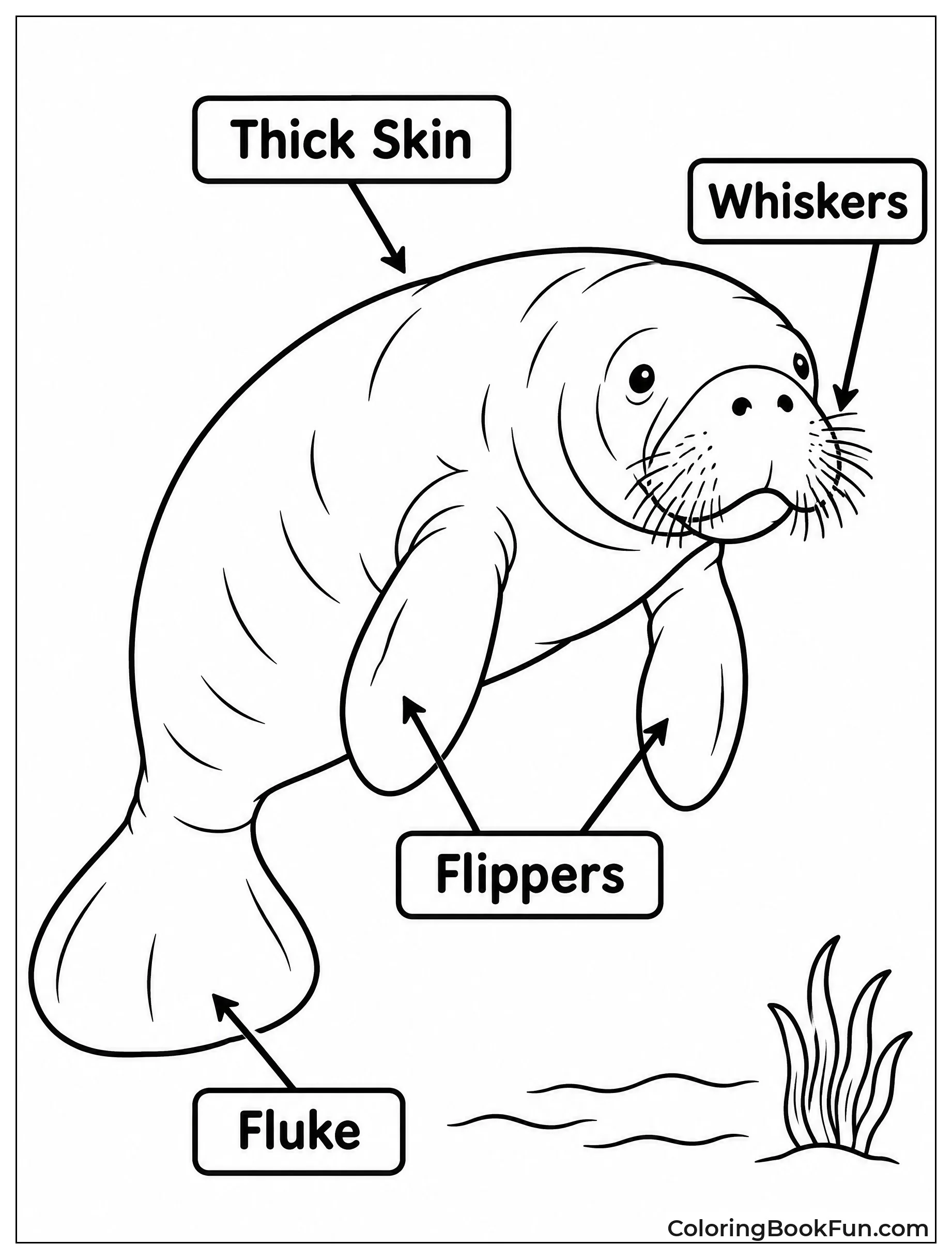 Manatee Anatomy Diagram