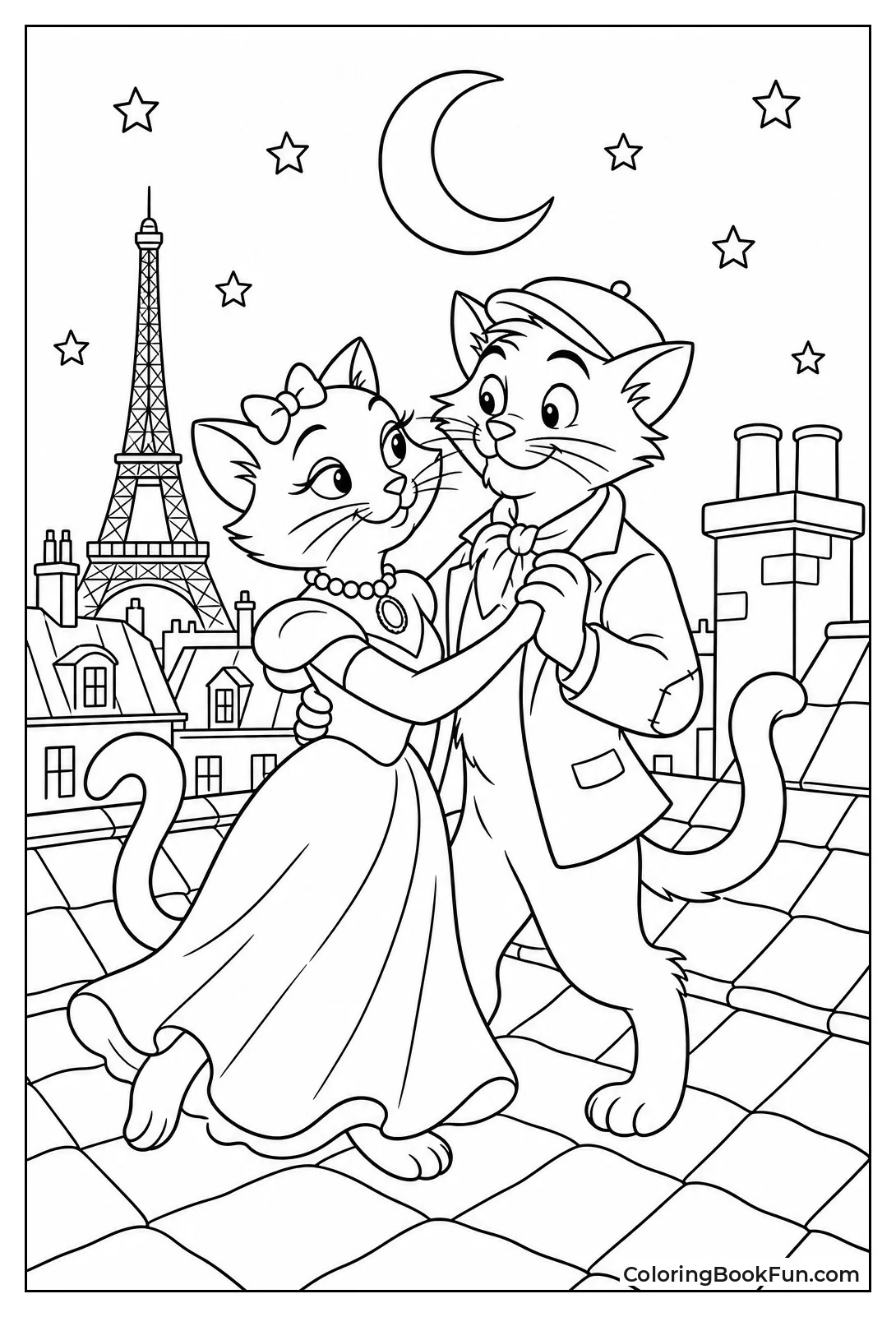 Duchess and O'malley Dancing on Rooftop