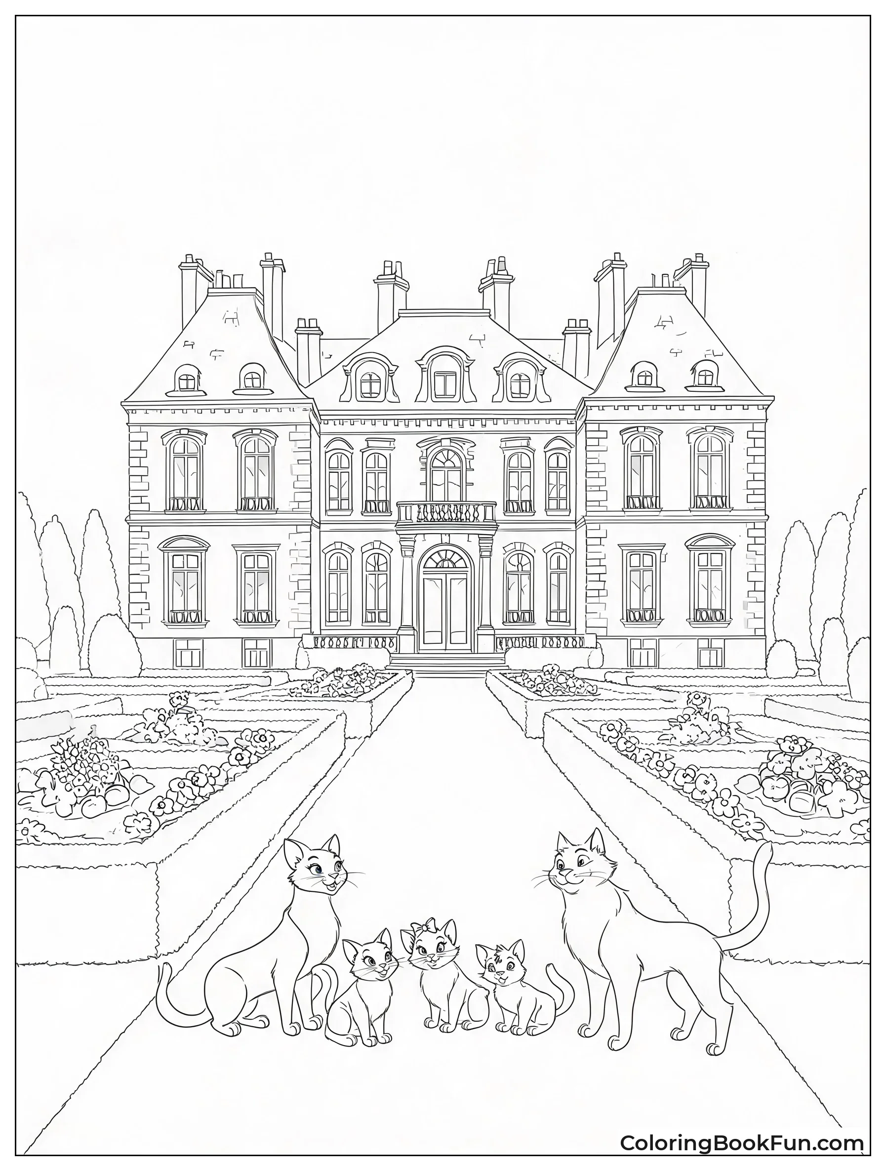 Madame's Grand Mansion with Gardens