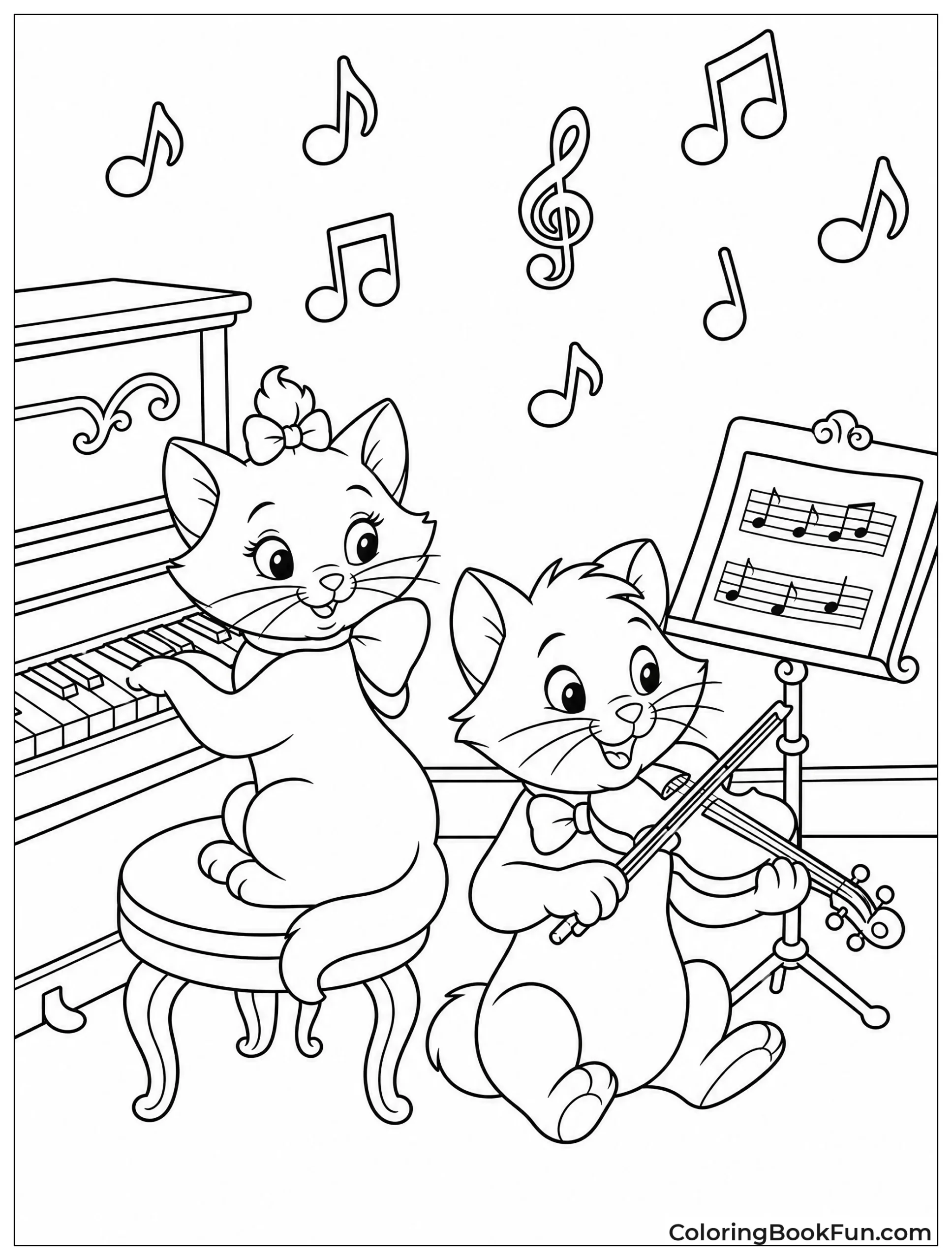 Marie and Berlioz Practicing Music Scales