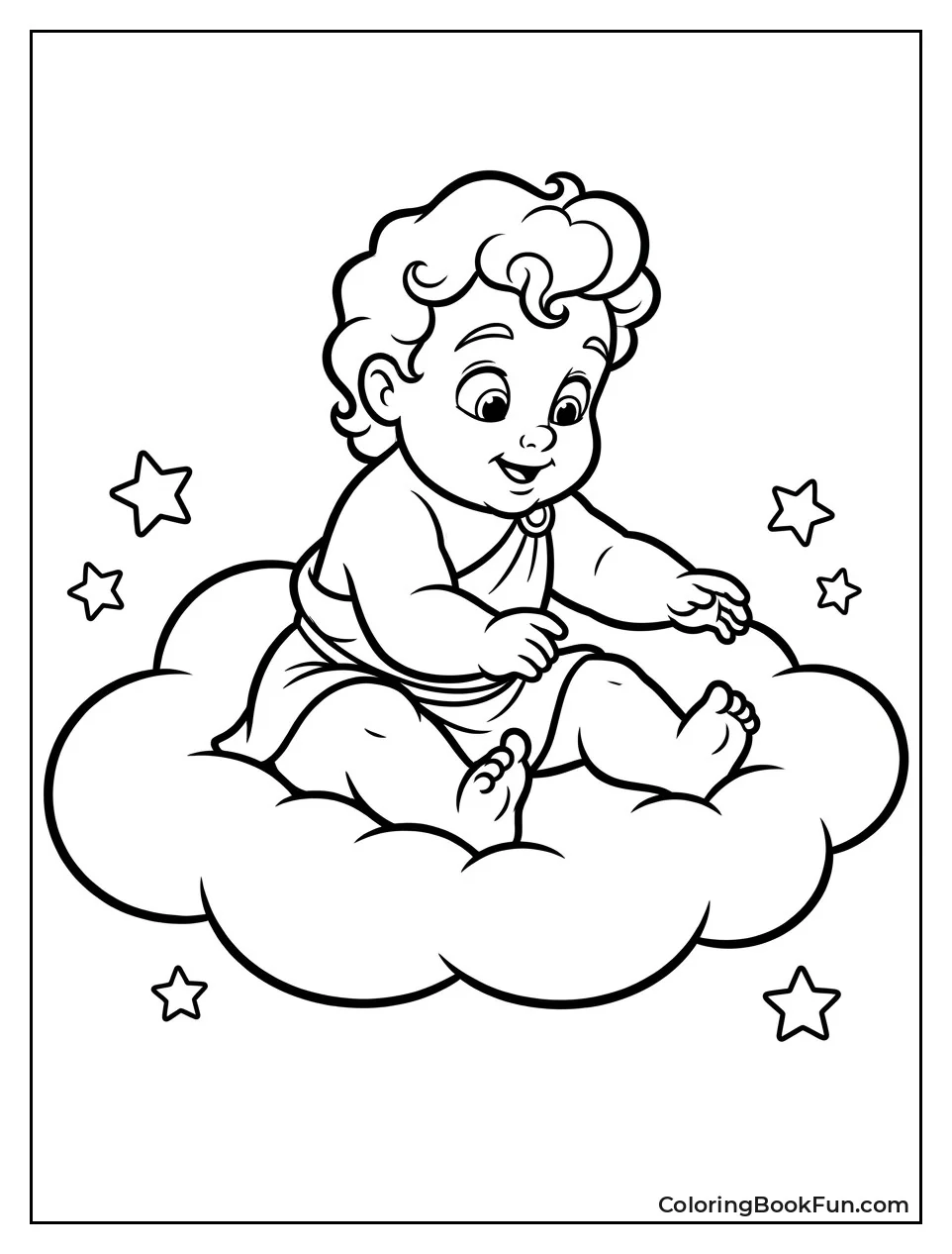 Baby Hercules Plays On Cloud