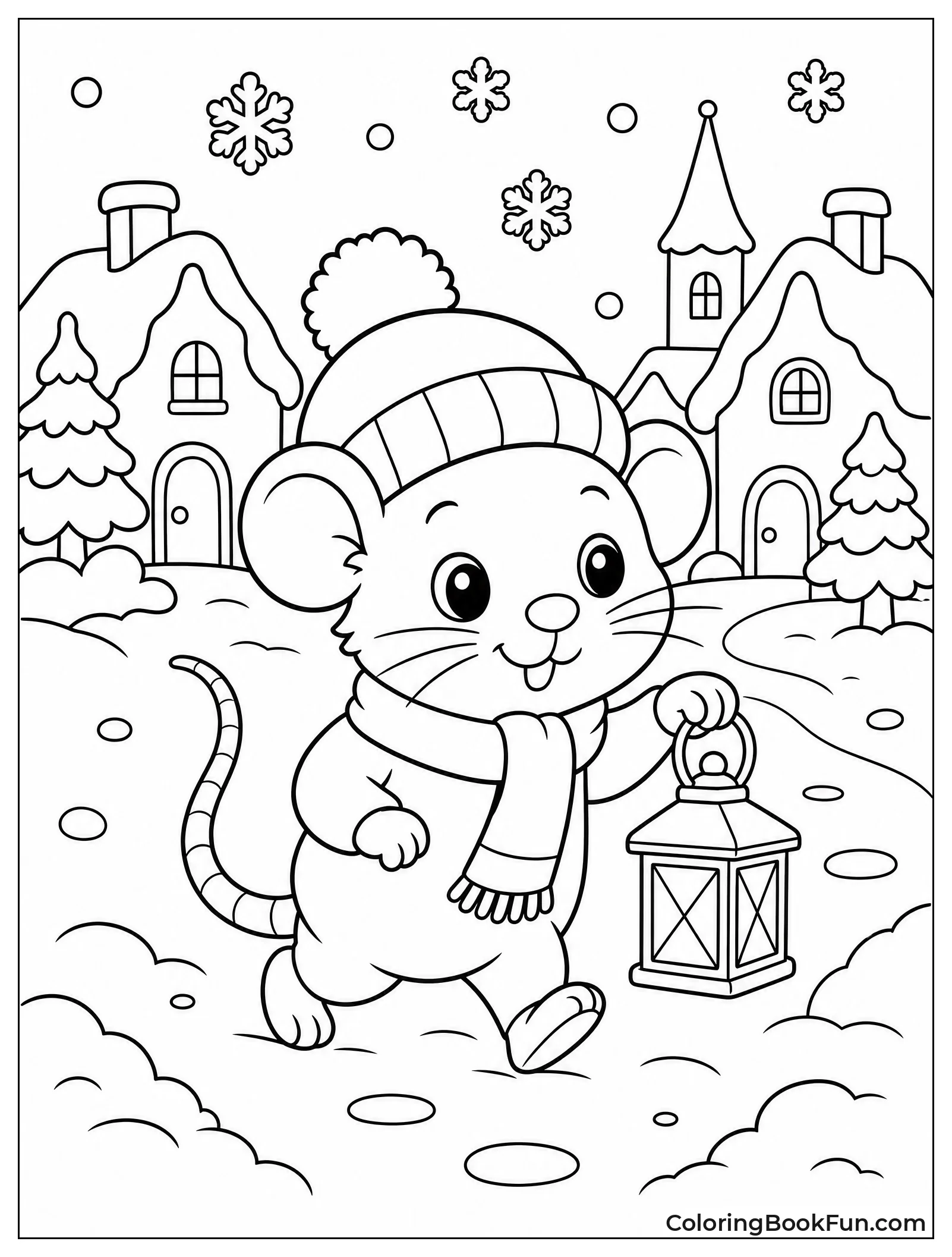 Baby Rat with a Lantern