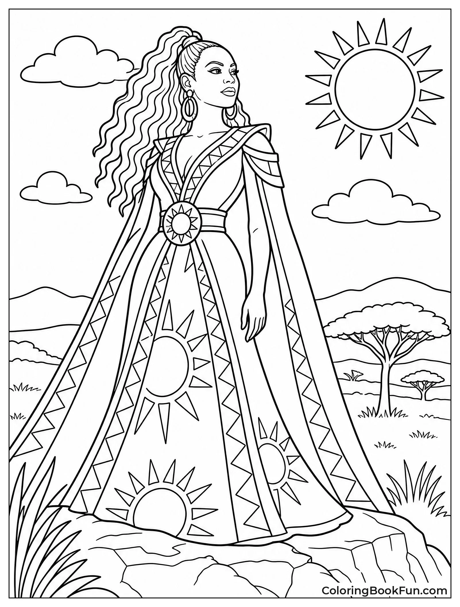 Beyoncé in a Regal Sun Gown