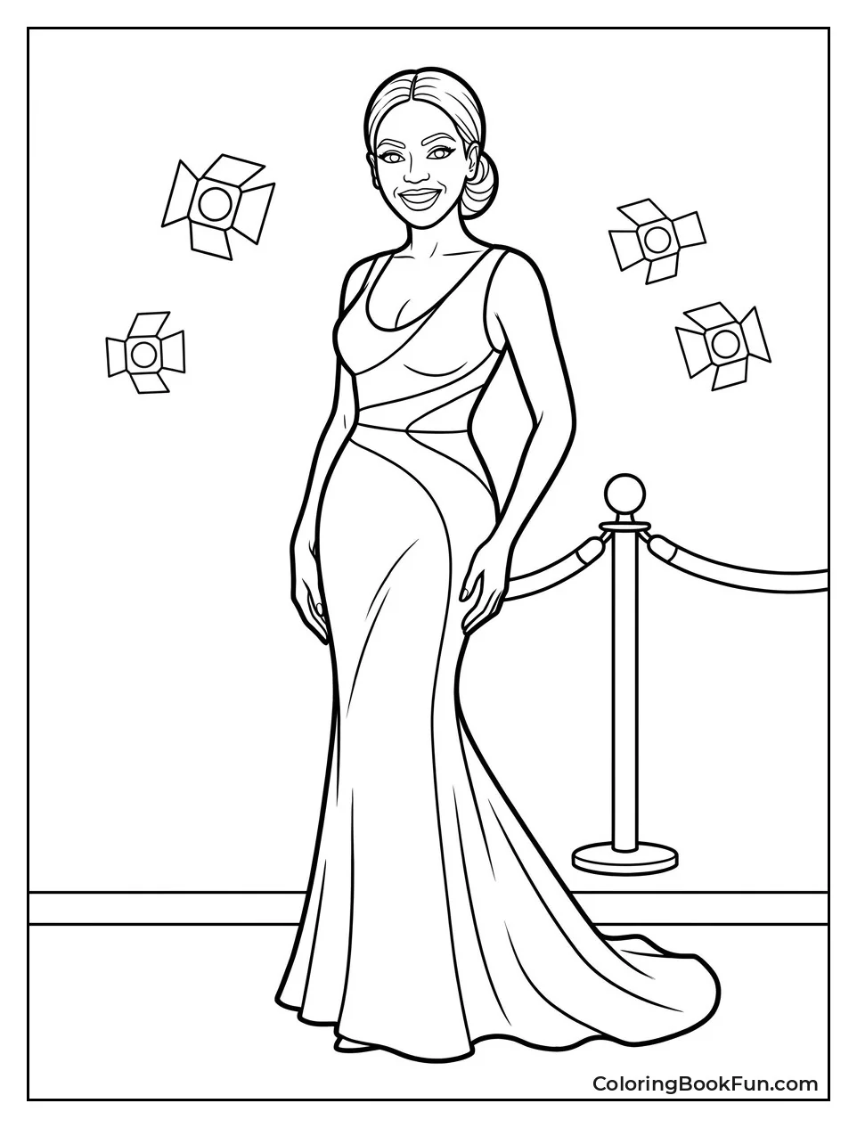 Beyoncé Posing on the Red Carpet
