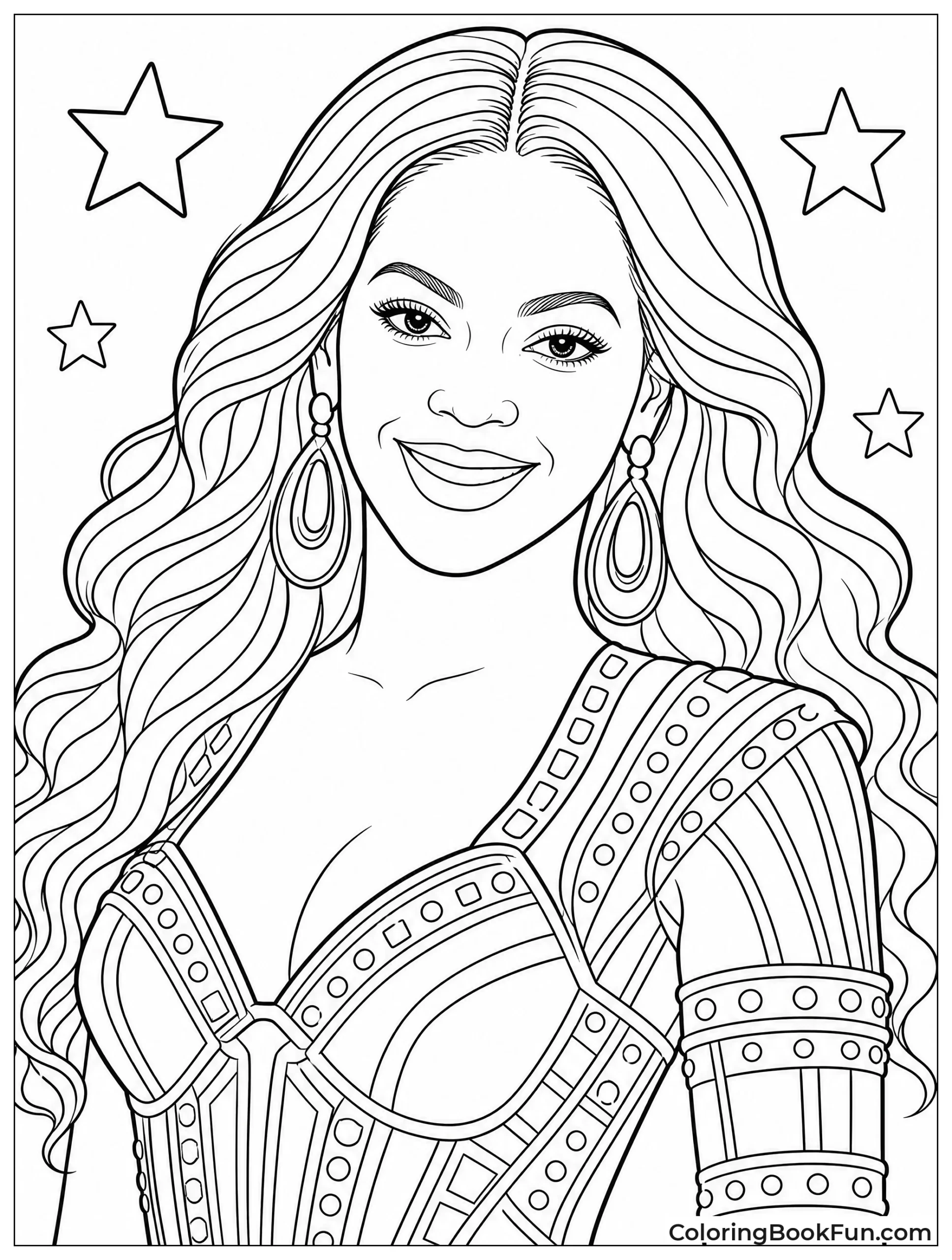 Realistic Beyoncé with Shading Details