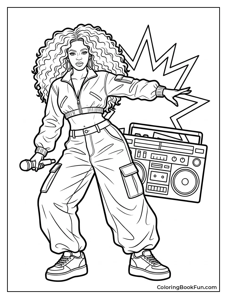 Beyoncé in a Retro 90s Outfit