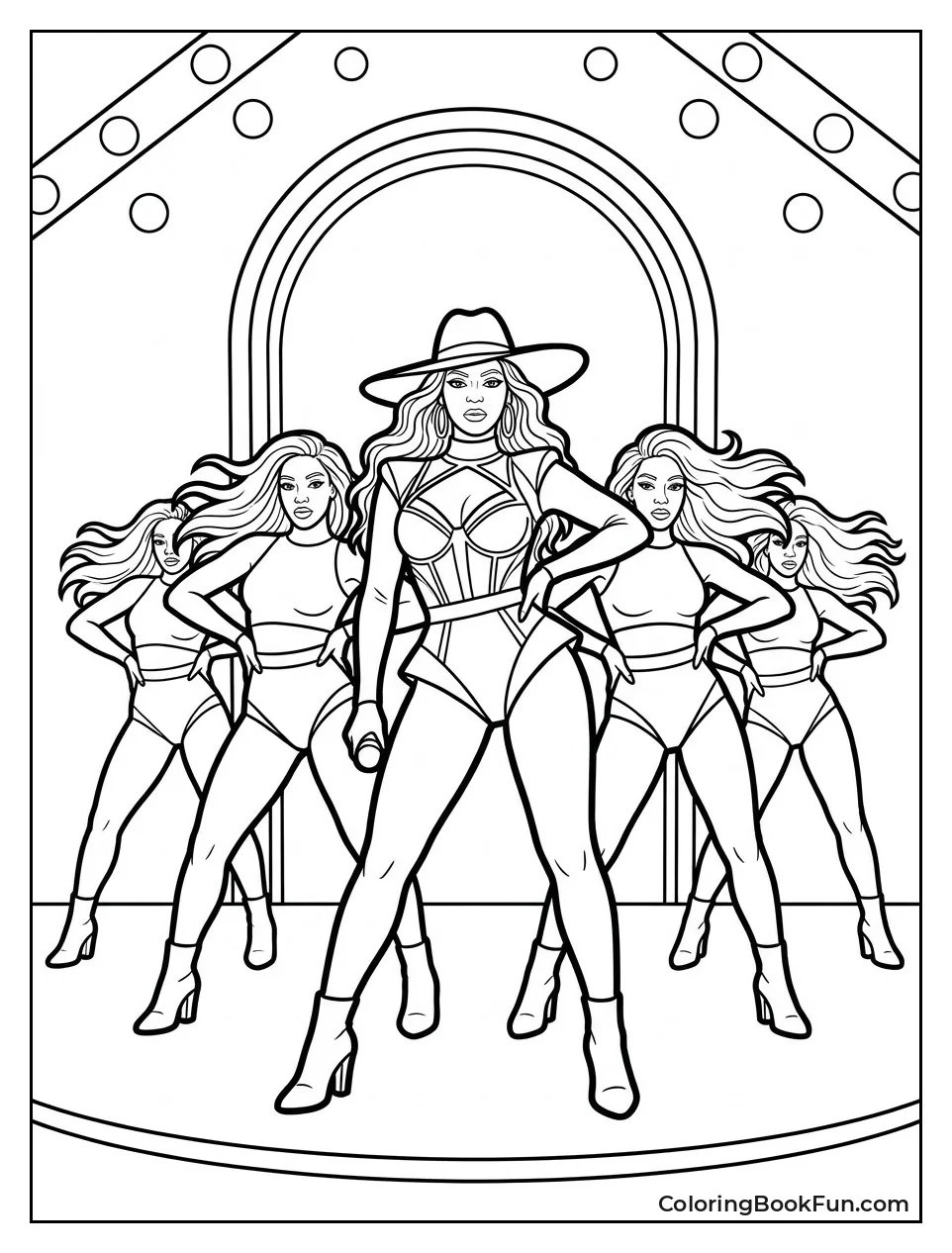Beyoncé Leading Backup Dancers