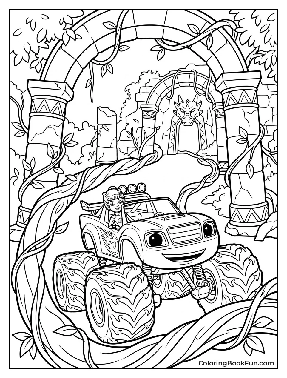 Blaze Explores Dragon Island Ruins